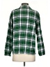 Eberjey Plaid Green 3/4 Sleeve Button-Down Shirt Size S - photo 2
