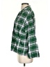 Eberjey Plaid Green 3/4 Sleeve Button-Down Shirt Size S - photo 5