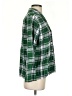 Eberjey Plaid Green 3/4 Sleeve Button-Down Shirt Size S - photo 4