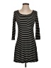 Alya Stripes Black Casual Dress Size S - photo 1