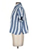 Old Navy 100% Cotton Stripes Blue Short Sleeve Button-Down Shirt Size S - photo 5