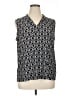 Kasper Black Sleeveless Blouse Size XL - photo 1