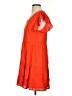Sugarlips Solid Orange Casual Dress Size S - photo 5