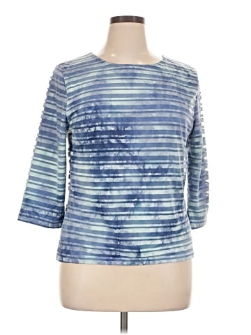 JM Collection 3/4 Sleeve Top (view 1)