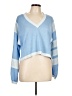 Pol Blue Long Sleeve Top Size L - photo 1