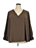 Cato 100% Polyester Brown 3/4 Sleeve Blouse Size 26 - 28 - photo 1