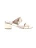 Qupid Metallic Ivory Sandals Size 7 - photo 1