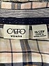Cato 100% Cotton Plaid Ivory Long Sleeve Button-Down Shirt Size 18 - photo 7