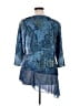 One World Blue 3/4 Sleeve Blouse Size XL - photo 2