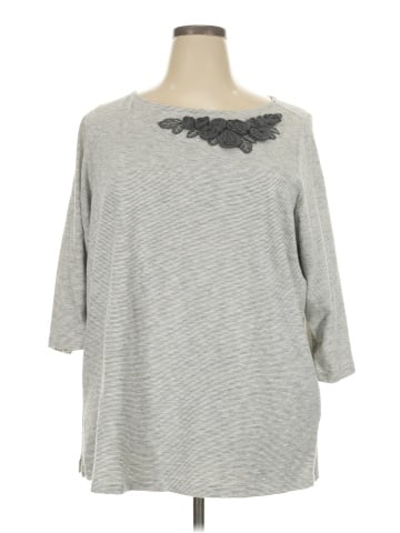 Lands' End 3/4 Sleeve Top (view 1)