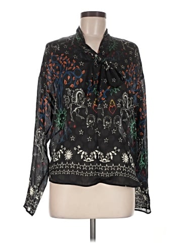 Sandro Long Sleeve Blouse (view 1)