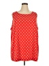 Susan Graver Red Sleeveless Blouse Size 4X - photo 1