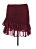 Glam Solid Burgundy Casual Skirt Size M - photo 1