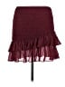 Glam Solid Burgundy Casual Skirt Size M - photo 2