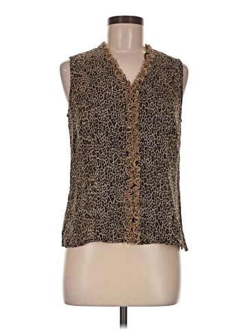 Robbie Bee Sleeveless Silk Top (view 1)