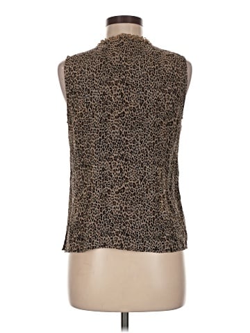 Robbie Bee Sleeveless Silk Top (view 2)