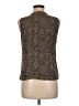 Robbie Bee 100% Silk Animal Print Brown Sleeveless Silk Top Size 8 - photo 2