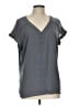 Fortune + Ivy 100% Polyester Gray Short Sleeve Blouse Size L - photo 1