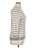 Ann Taylor 100% Merino Extra Fine Wool Stripes Gray Wool Pullover Sweater Size XL - photo 4