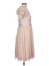 Needle & Thread 100% Polyester Pink Cocktail Dress Size 10 - photo 4