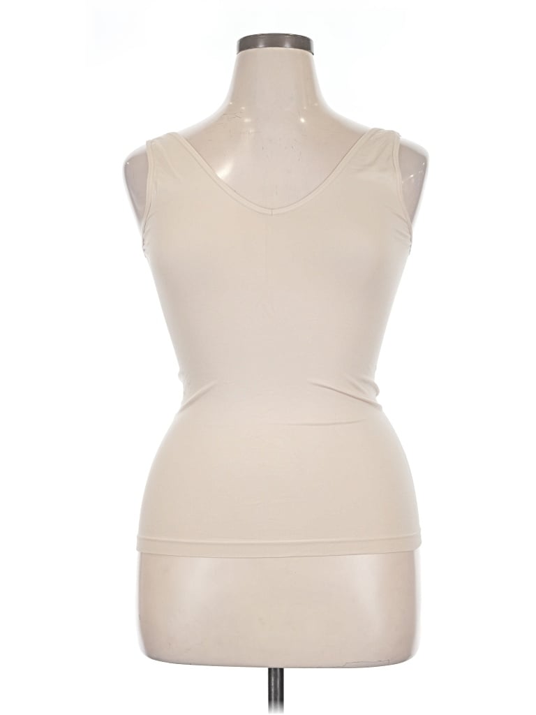 Pre-owned Member's Mark Tank Top Ivory Strapless Neckline Tops