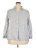 Sigrid Olsen 100% Linen Gray 3/4 Sleeve Button-Down Shirt Size 2X - photo 1
