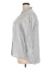 Sigrid Olsen 100% Linen Gray 3/4 Sleeve Button-Down Shirt Size 2X - photo 5