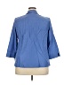 JM Collection Blue 3/4 Sleeve Button-Down Shirt Size 2X - photo 2