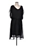 ING Solid Black Casual Dress Size L (estimated) - photo 1