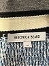 Veronica Beard 100% Cotton Chevron-herringbone Blue Blazer Size M - photo 6