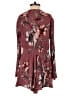 Illa Illa 100% Rayon Floral Burgundy Romper Size L - photo 2