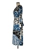 Gabby Skye Print Blue Casual Dress Size 8 - photo 5