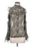 Robert Rodriguez 100% Silk Silver Sleeveless Silk Top Size 2 - photo 1