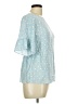 Boden 100% Viscose Blue Short Sleeve Blouse Size 8 - photo 4