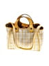 Tory Burch 100% Leather Plaid Yellow Leather Tote One size - photo 1