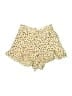 Kivari 100% Linen Polka Dots Yellow Shorts Size S - photo 1