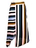 Topshop 100% Polyester Stripes Blue Casual Skirt Size 10 - photo 2