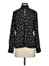 Ecru Polka Dots Black Long Sleeve Blouse Size S - photo 1