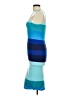 Express Color Block Blue Cocktail Dress Size M - photo 5