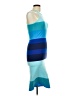 Express Color Block Blue Cocktail Dress Size M - photo 4