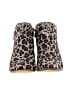 Lucky Brand Animal Print Brown Ankle Boots Size 8 - photo 2