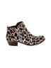 Lucky Brand Animal Print Brown Ankle Boots Size 8 - photo 1