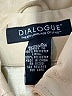 Dialogue 100% Polyester Ivory Jacket Size S - photo 6