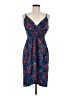 CeCe Print Blue Cocktail Dress Size 6 - photo 1