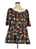 BLOOMCHIC 100% Polyester Black Short Sleeve Blouse Size 18 - photo 2
