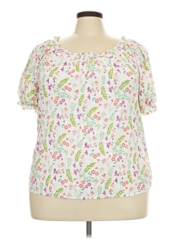 St. John's Bay Short Sleeve Blouse (view 1)