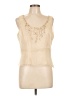 Albert Nipon 100% Silk Ivory Sleeveless Silk Top Size 12 - photo 1