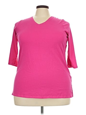 Woman Within 3/4 Sleeve T-Shirt (view 1)