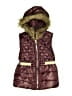 Little Lass 100% Polyester Burgundy Vest Size 6 - photo 1