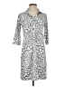 Persifor 100% Elastane Print Gray Casual Dress Size XS - photo 1